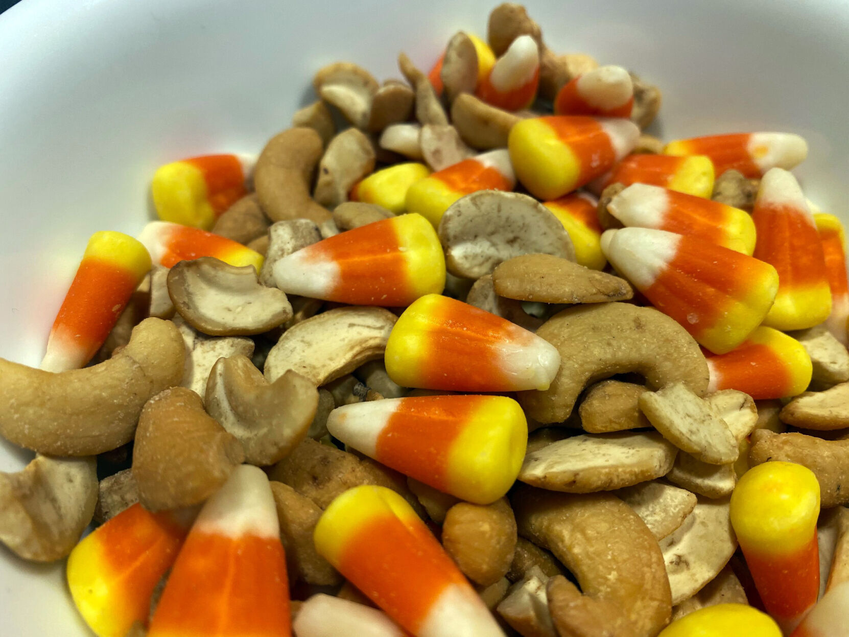 Candy corn and cashews